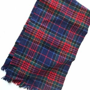 Vintage B. Altman & Co. Loch Lomond Tartan Pure Wool Scarf Made in England
